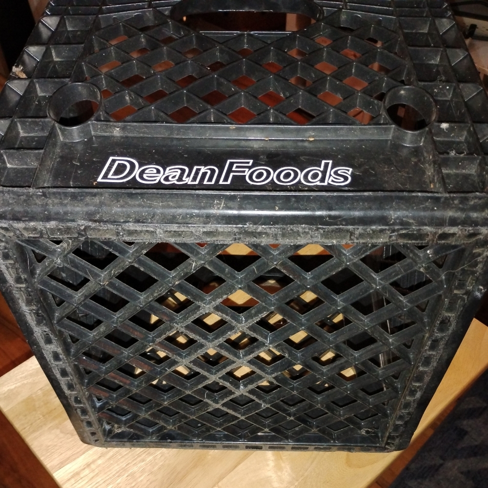 Dean Foods Vintage Black Milk Crate